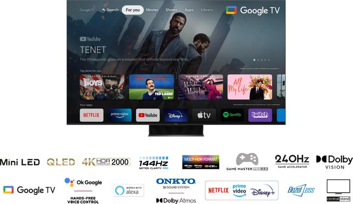Actual product image TCL 75C845 (75", QLED, 4K, 2023)