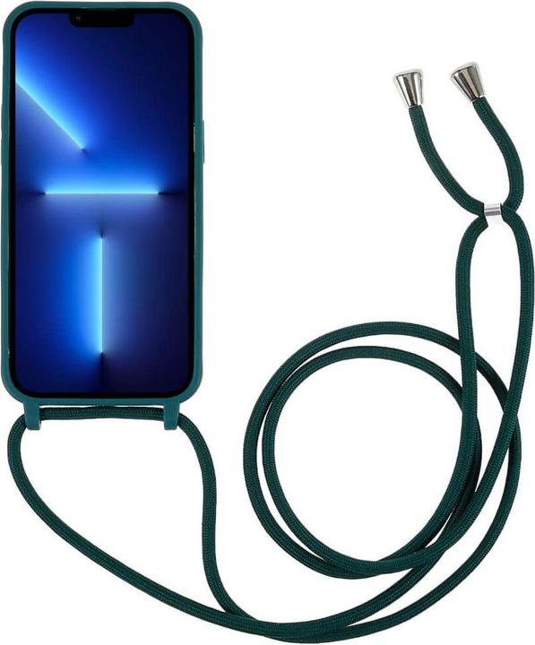 Actual product image Cover-Discount iPhone 14 Pro - Case with lanyard dark green