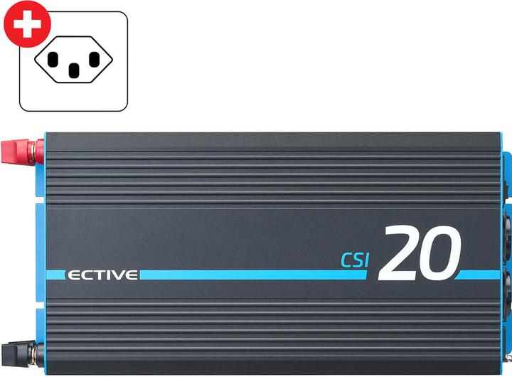 Immagine prodotto Ective CSI 20 Sinus-Wechselrichter 2000W 24V mit Netzvorrangschaltung und Ladegerät (CH-Stecker)