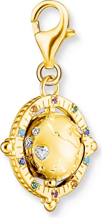 Produktbild Thomas Sabo Charm-Anhänger Bunte Weltkugel Vergoldet (925er Silber)