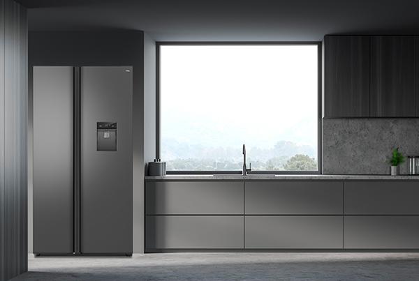 Actual product image TCL RP631SSE0 side-by-side refrigerator Free Installation 631 L E Silver (631 l)