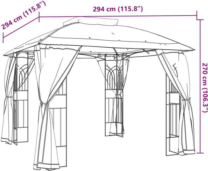 Immagine prodotto VidaXL Prescott (294 cm, 294 cm)