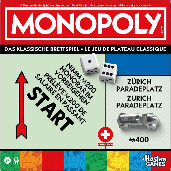Actual product image Hasbro Gaming Hasbro Monopoly Classic Refresh Switzerland (Swiss German)