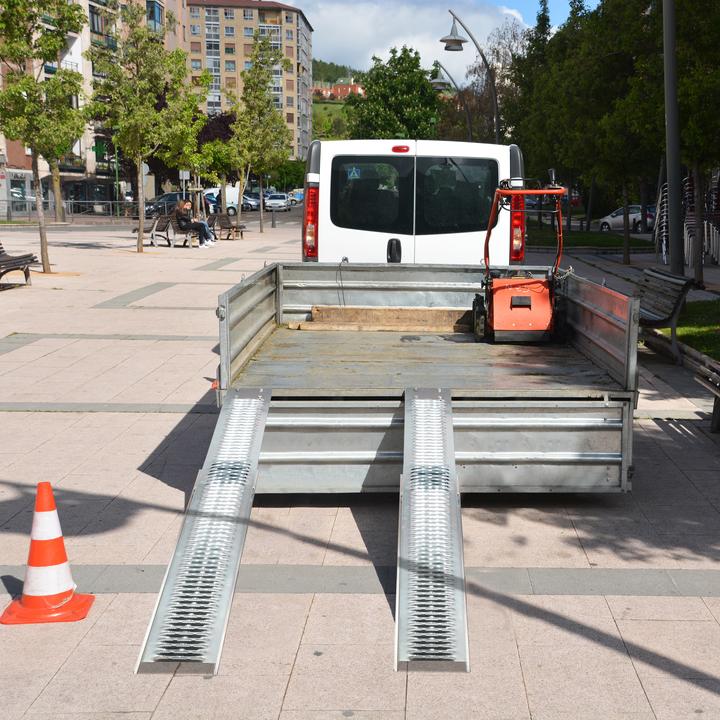 Actual product image Relaxdays Loading Ramp, Motorcycle