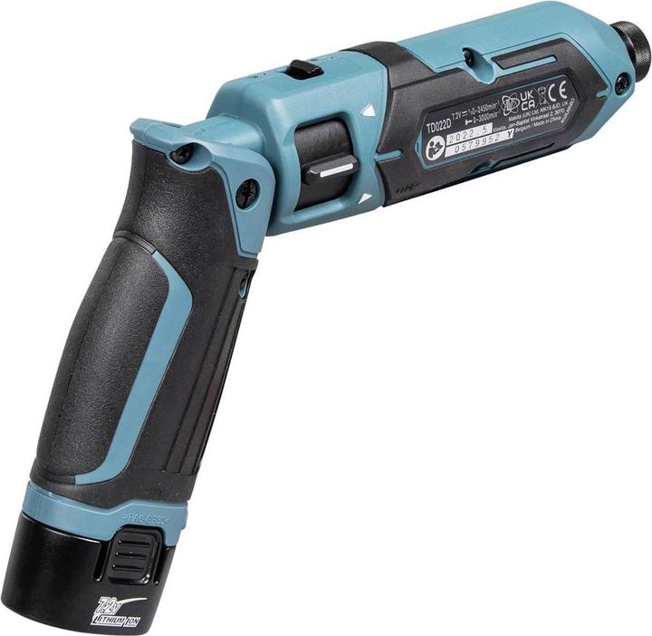 Actual product image Makita TD 022 DSE cordless impact screwdriver with articulated blade (Rechargeable battery operated)