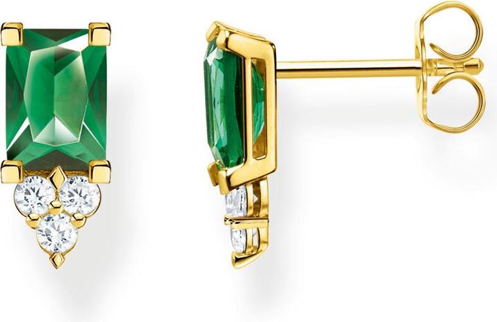 Produktbild Thomas Sabo Ohrstecker Weisser Stein Gold (925 Sterlingsilber, 750 Gelbgold Vergoldung)
