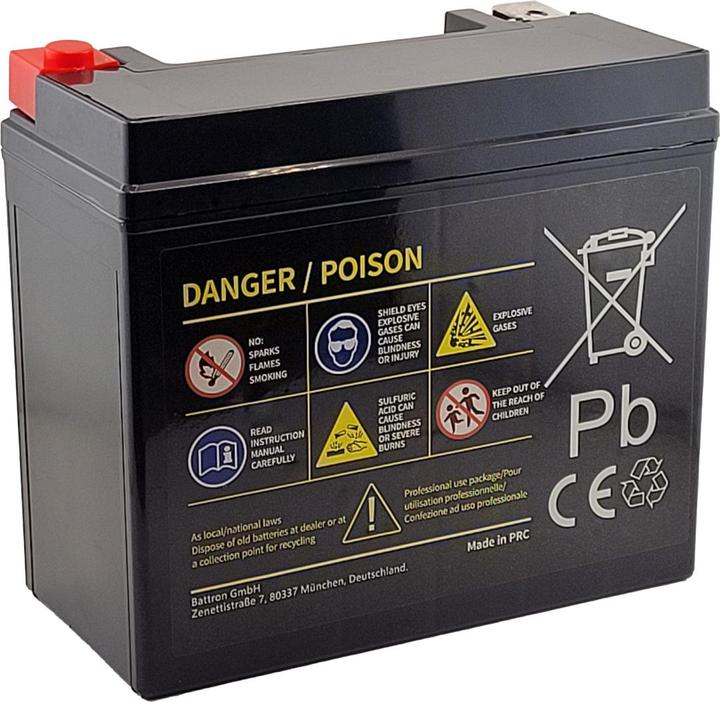 Image du produit Acconic Sportivo AGM YTX20L-BS Motorradbatterie 20Ah 12V (DIN 82000) (12 V, 20 Ah)
