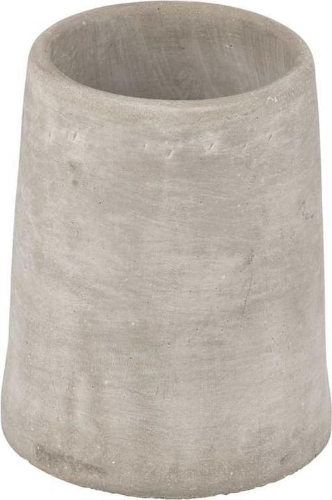 Actual product image Wenko Toothbrush Mug Villena Concrete (7.5 x 7.5 x 9.5 cm)