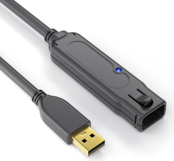 Purelink USB 2.0-Verlängerungskabel DS2100-300 30 m (30 m, USB 2.0)