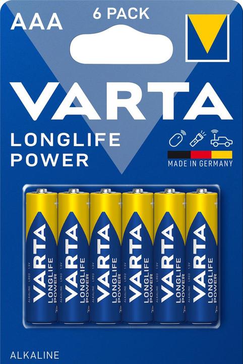 Produktbild Varta Longlife Power (6 Stk., AAA, 1260 mAh)