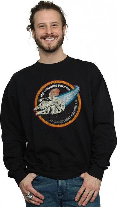 Immagine prodotto Star Wars Millennium Falcon Badge Felpa Uomo (L)