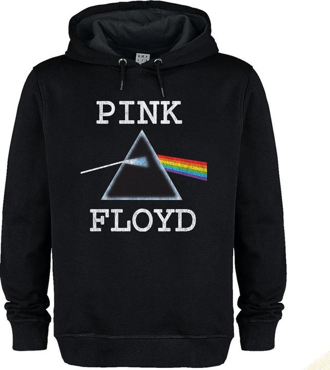 Actual product image Amplified Unisex Adult Dark Side Of The Moon Pink Floyd Hoodie (L)