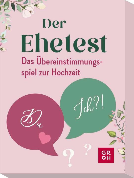 Actual product image The marriage test (German)