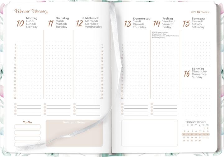 Immagine prodotto Alpha Edition Ladytimer Butterfly 2025 calendario tascabile, 10,7x15,2cm, calendario con 192 pagine (10 x 15 cm, Tedesco)