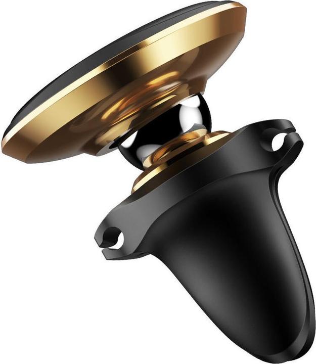 Actual product image Baseus Magnetic Air Vent Car Mount Holder with cable clip Gold