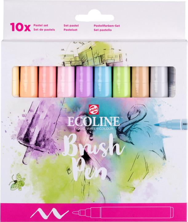 Talens Brush Pen (Multicolore, Rosa, 10 x)