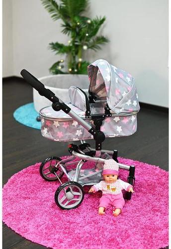 Produktbild Knorrtoys Puppenwagen Boonk - "star grey pink"