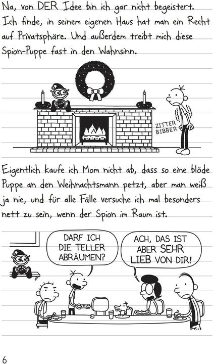 Immagine prodotto Gregs Tagebuch 6 - Keine Panik (Tedesco, Jeff Kinney., 2011)