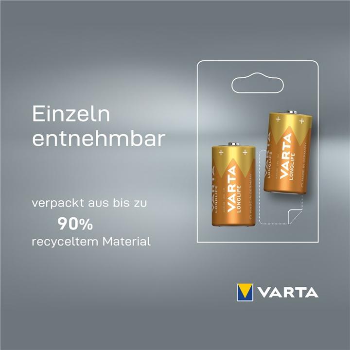 Produktbild Varta Longlife (2 Stk., C, 7600 mAh)
