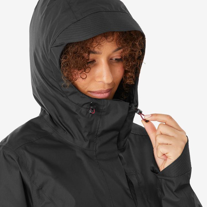 Produktbild Quechua Wanderjacke Damen wasserdicht - NH500 schwarz (3XL)