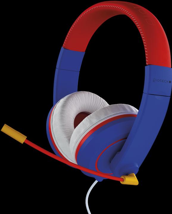 Actual product image Gioteck XH-100S Wired Stereo Headset (Blue/Red) (Cable)