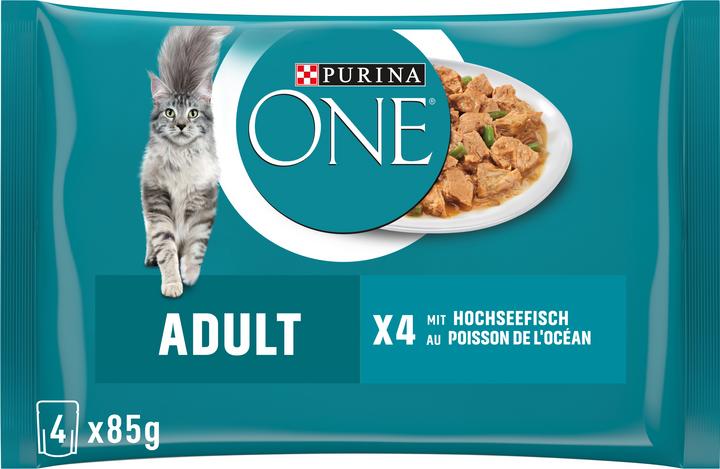 Produktbild Purina ONE Fisch (Adult, 4 Stk., 85 g)