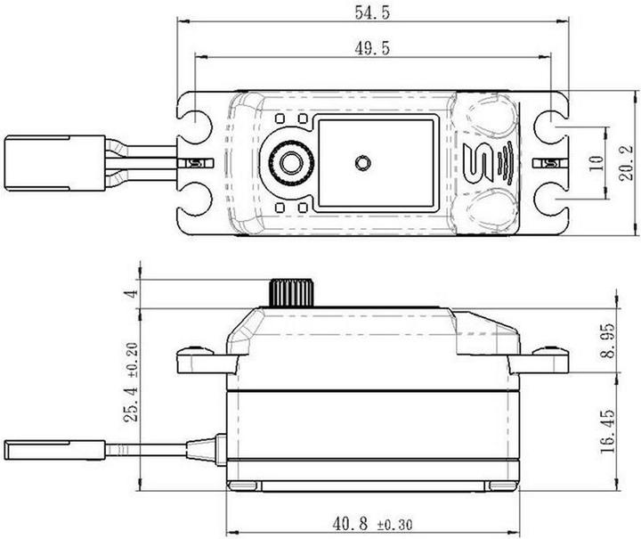 Actual product image Savöx Servo SV-1254MG+
