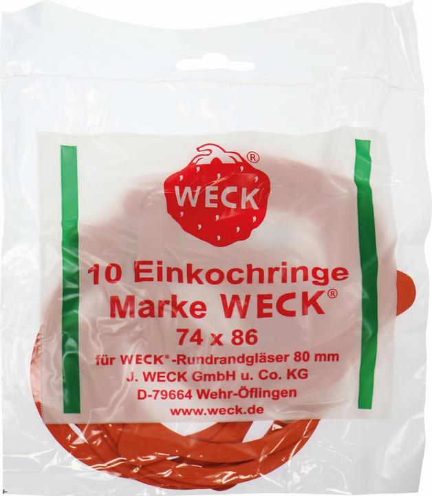 Image du produit Weck Anneaux en caoutchouc (10 pcs, 1 l)