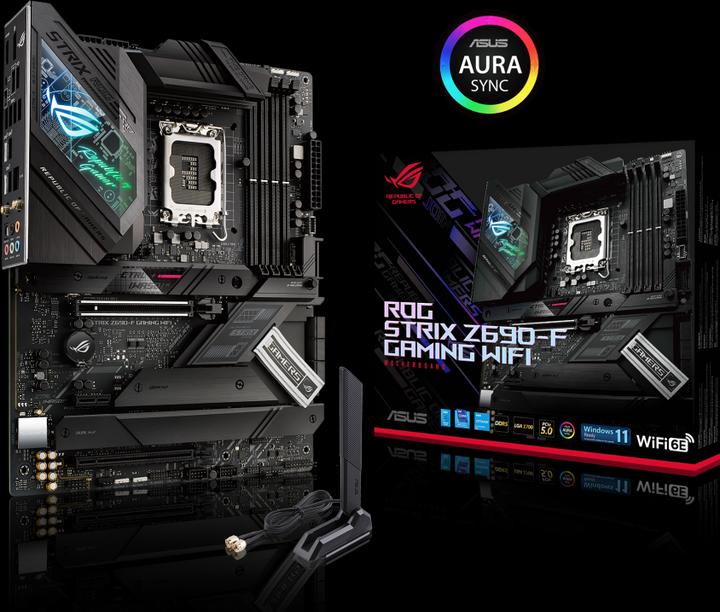 Image du produit ASUS ROG Strix Z690-F Gaming Wifi (LGA 1700, Intel Z690 (DDR5), ATX)