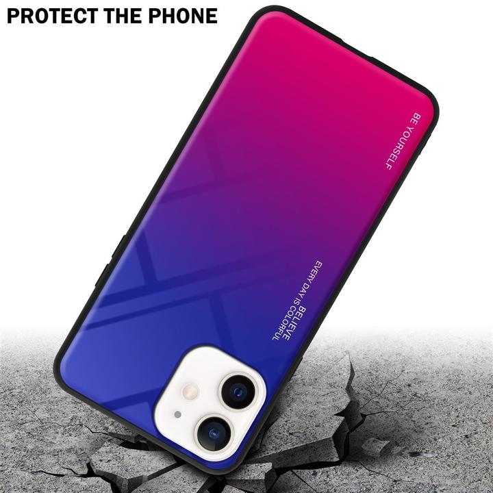 Image du produit Cadorabo Couverture en verre TPU 2 couleurs (Apple iPhone 12 mini)