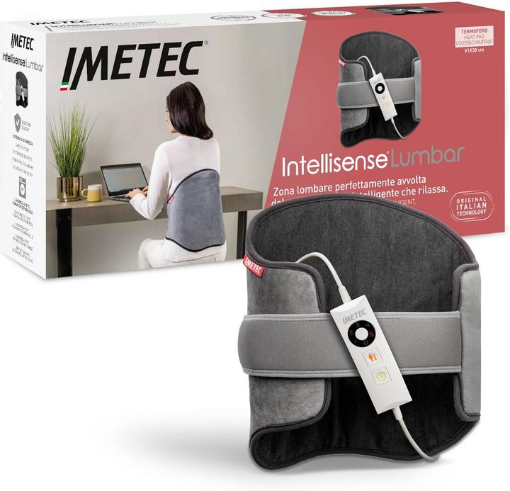 Immagine prodotto Imetec Intellisense Lumbar, termoforo, cuscino termico per zona lombare con fascia elastica, Rapido