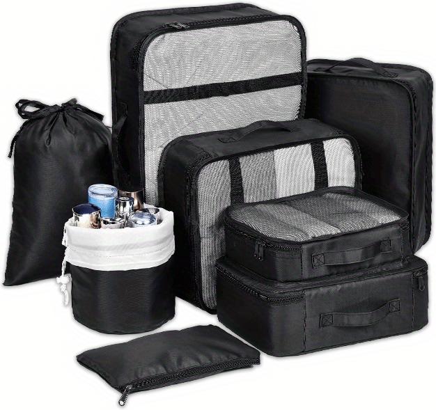 Actual product image Only-Bags.Store Travel organiser bag set, large capacity packing cubes with multifunctional make-up storage