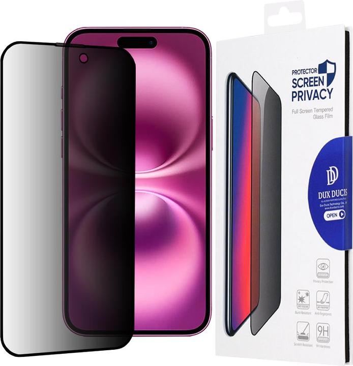 Productafbeelding Dux Ducis Privacy door gepantserd glas (1 Stuk, Apple iPhone 16 Plus)