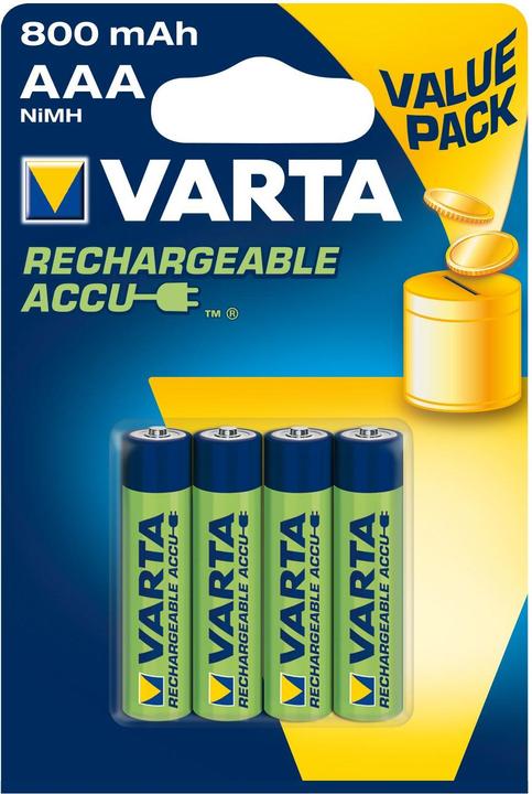 Image du produit Varta Batterie rechargeable (4 pcs, AAA, 800 mAh)