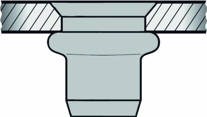 Produktbild Gesipa Blindnietmuttern M6 9x17,0 Alu