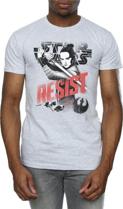 Immagine prodotto Star Wars The Last Jedi Rey Resist Maglietta Uomo (3XL)