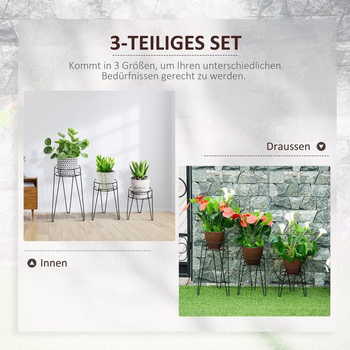 Actual product image Jamb Flower stand set of 3