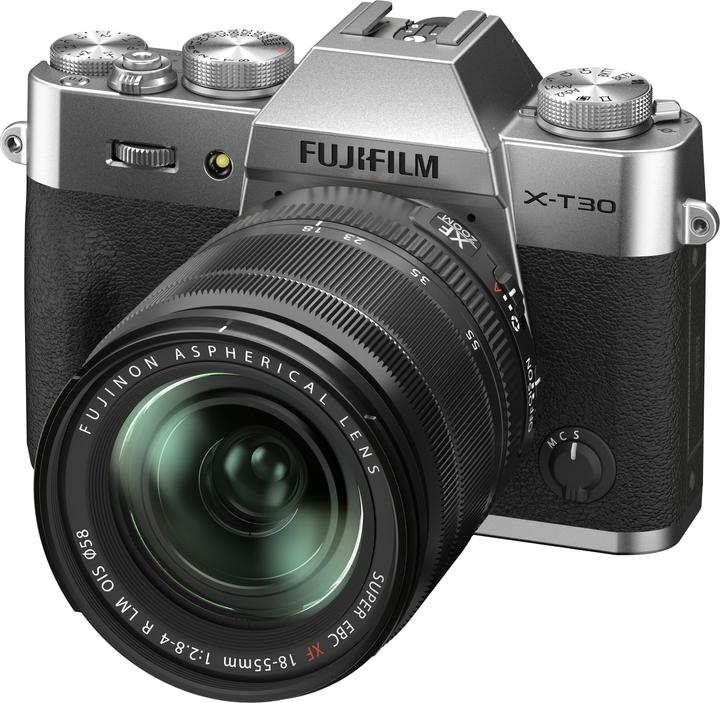Produktbild Fujifilm X-T30 II + FUJINON XF 18-55mm F2.8-4 R LM OIS (Silber) (18 - 55 mm, 26.10 Mpx, APS-C / DX)