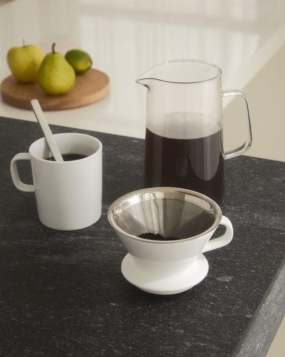 Actual product image Alessi Coffee grinder SLOW COFFEE silver-coloured