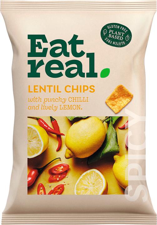 Eat Real ER Patatine di lenticchie al peperoncino e limone 95g (95 g)