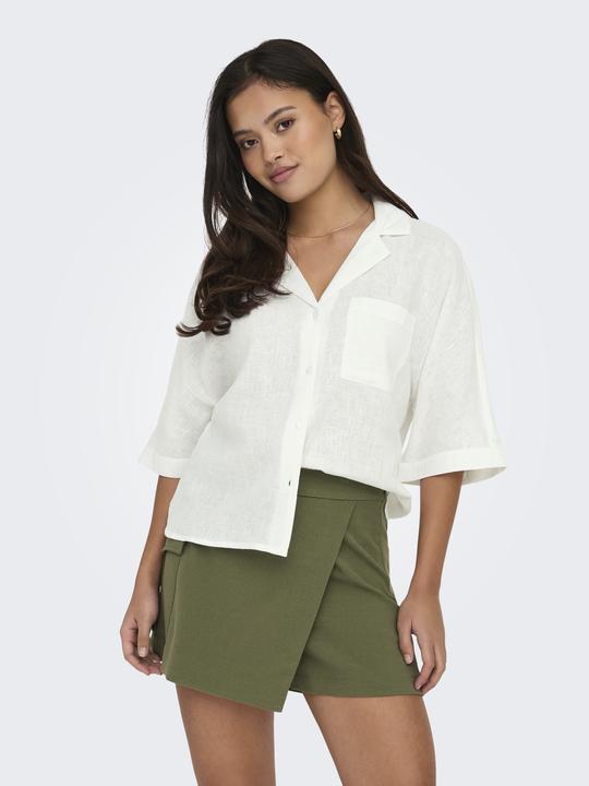 Immagine prodotto Only Vestibilità regolare Colletto da camicia Taglio voluminoso delle maniche Camicia da camicia (L)