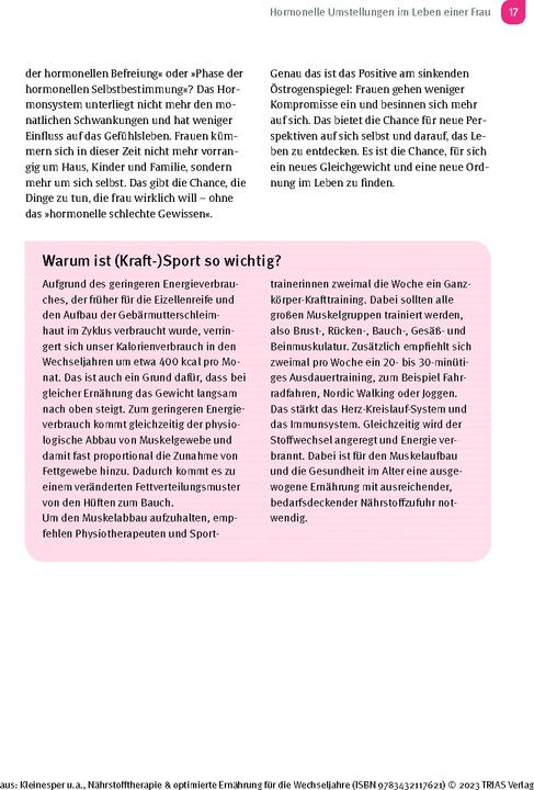 Immagine prodotto Nährstofftherapie & optimierte Ernährung für die Wechseljahre (Tedesco, Katrin Kleinesper, Ursula Linzer, 2023)