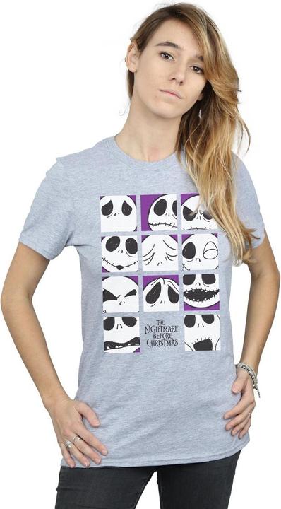Produktbild Disney Nightmare Before Christmas Many Faces Of Jack Squares TShirt (M)
