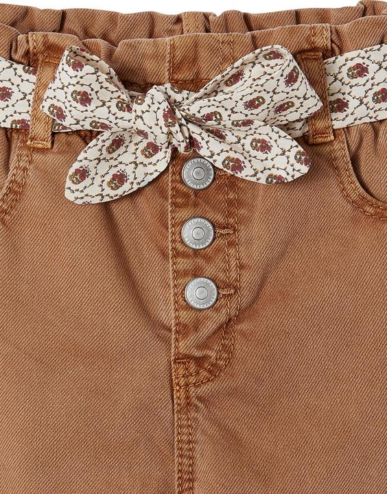Image du produit Vertbaudet Pantalon fille paperbag avec ceinture en tissu (158)