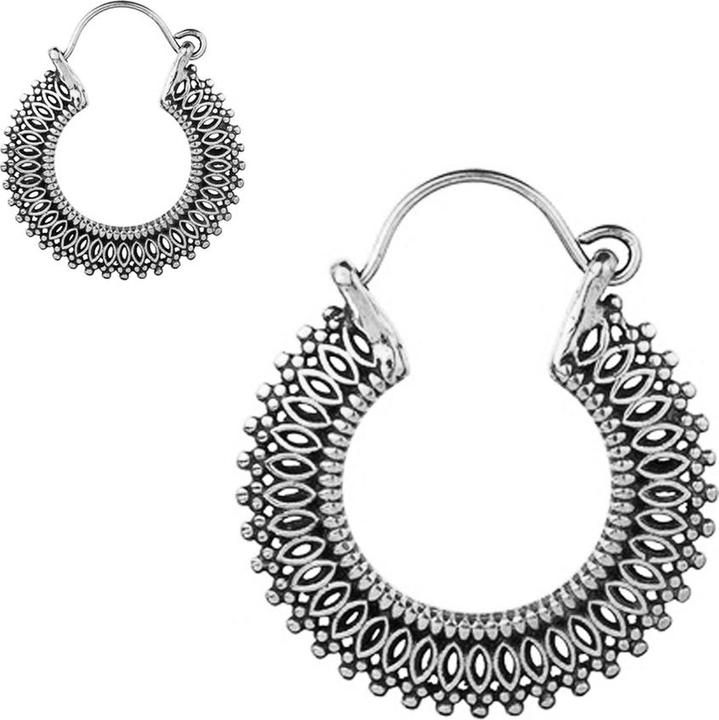 Immagine prodotto Star Piercing Orecchino in argento con tre motivi creoli (Ottone)