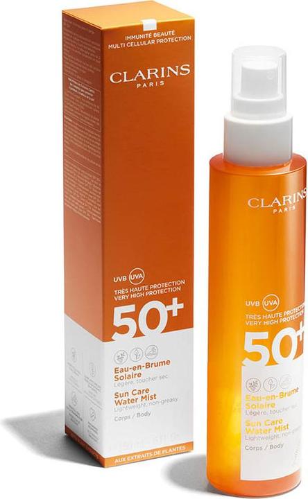 Actual product image Clarins Sun Care Water Mist (Sun spray, SPF 50, 150 ml, 202 g)