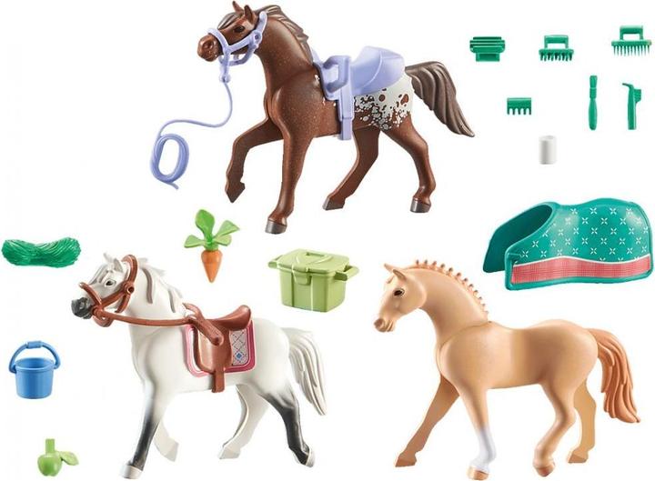 Immagine prodotto Playmobil Terapia equestre e pratica veterinaria (71352, Cavalli Playmobil della cascata)