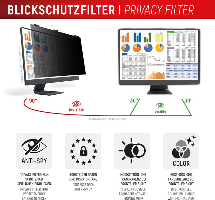 Actual product image Displex Privacy Safe, Desktop Monitor Blickschutzfilter (27", 16 : 10)