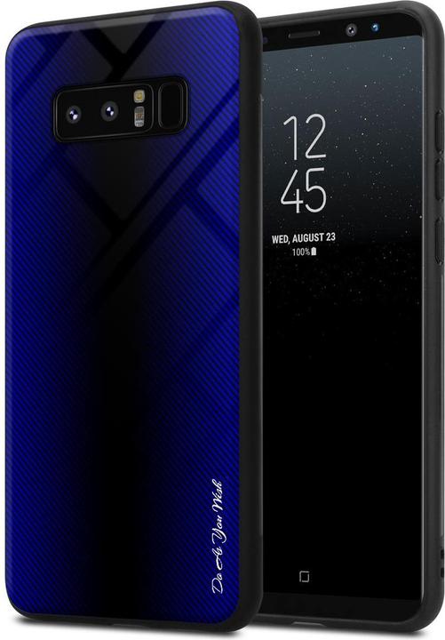 Produktbild Cadorabo TPU Gestreiftes Glas Cover (Samsung Galaxy Note 8)