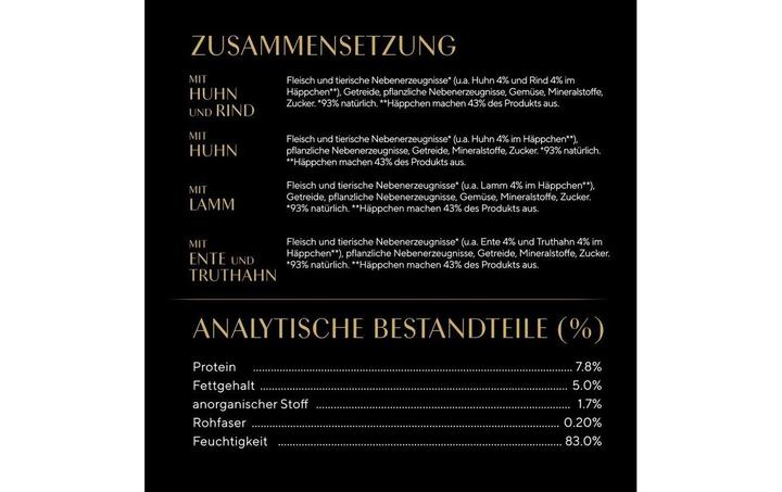 Nährwerte und Zutaten Sheba Selection in Sauce (Adult, 1 Stk., 340 g)